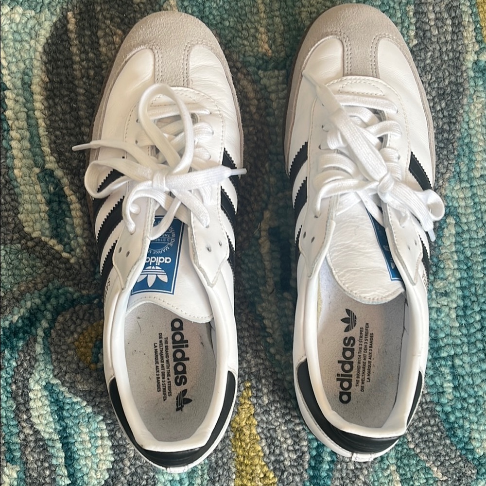 Adidas White and Black Sneakers